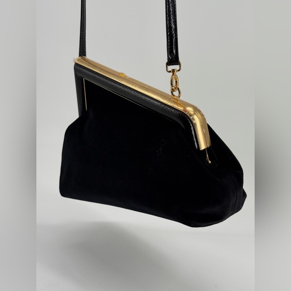 Fendi Zucca FF Black Velvet Evening Bag - Picture 8 of 13